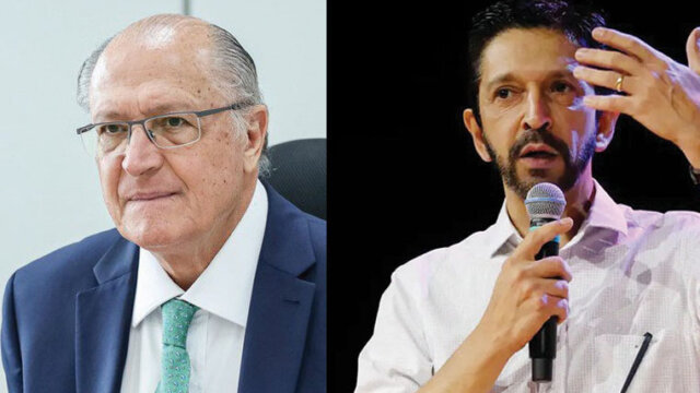 Vice-presidente do Brasil Geraldo Alckmin e prefeito de São Paulo Ricardo Nunes fazem depoimento sobre as mídias regionais